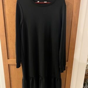 Elegant Black Long Sleeve Dress